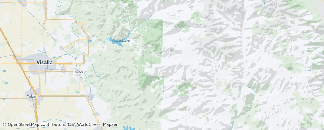Giant Sequoia National Monument — mapa