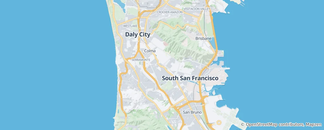 Mapa Golden Gate National Recreation Area