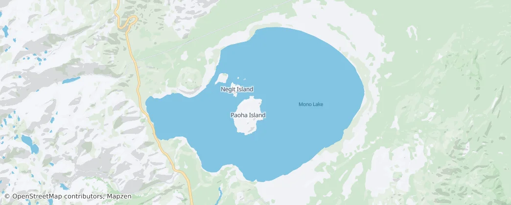 Mono Lake Tufa State Natural Reserve — mapa