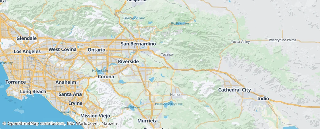 San Bernardino National Forest — Map