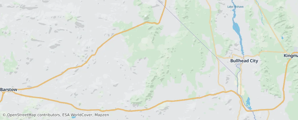 Mojave National Preserve — Mapa
