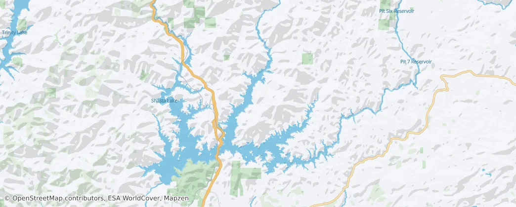 Whiskeytown-Shasta-Trinity National Recreation Area - Shasta Unit — Kaart