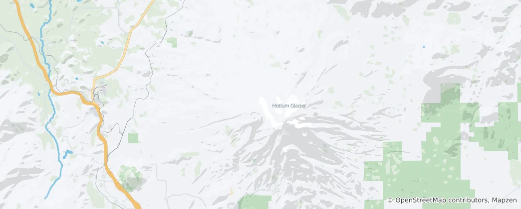 Mapa Mount Shasta Wilderness