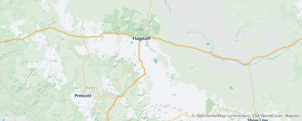 Mapa Coconino National Forest
