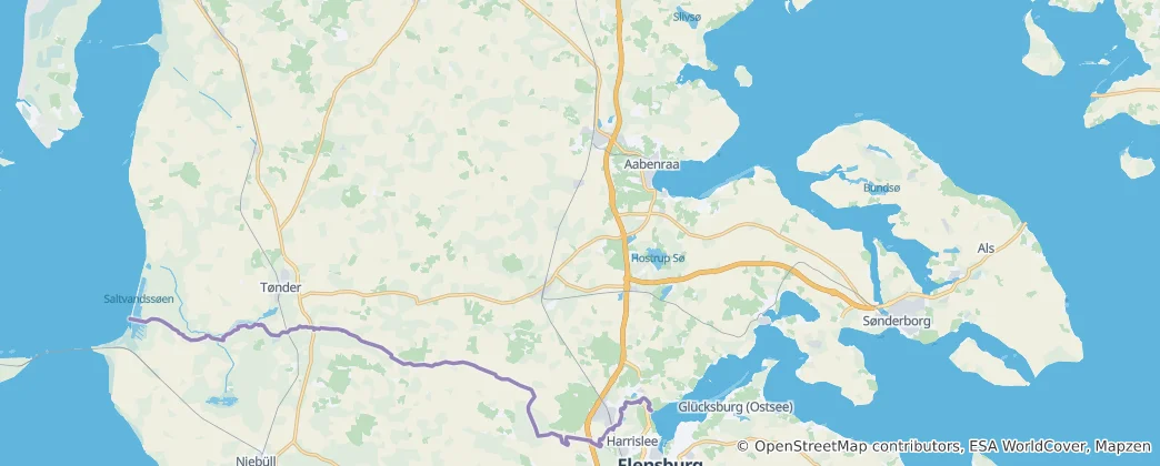 Mappa di Comune di Aabenraa
