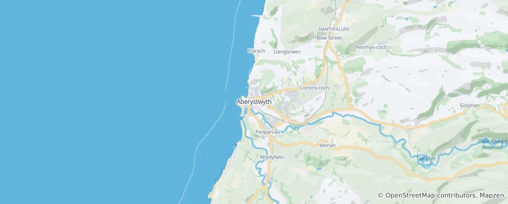 Carte de Aberystwyth
