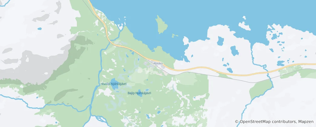 Mapa Abisko