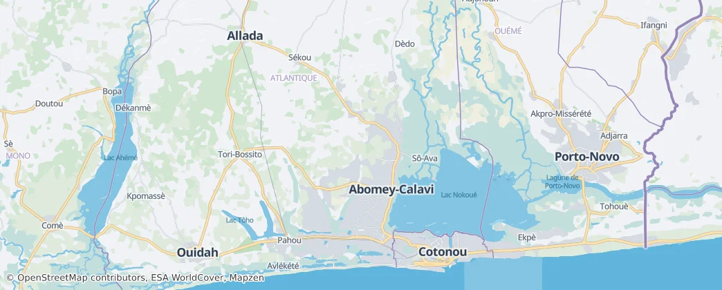 Abomey-Calavi — Map