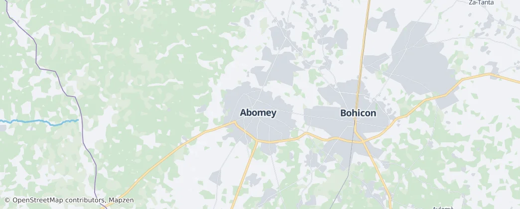 Abomey — Map