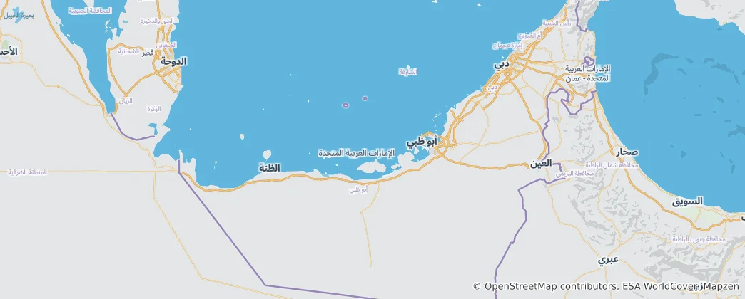 Map of Abu Dhabi