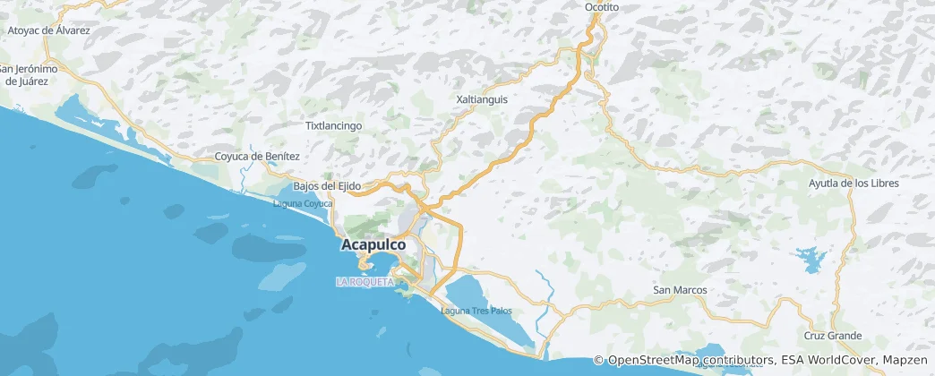 Mapa Akapulko