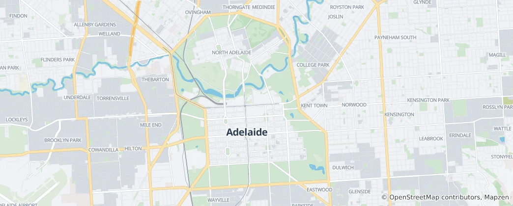 Map of Adelaide
