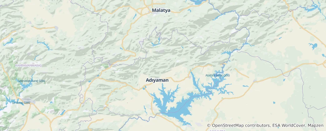 Karte von Adıyaman