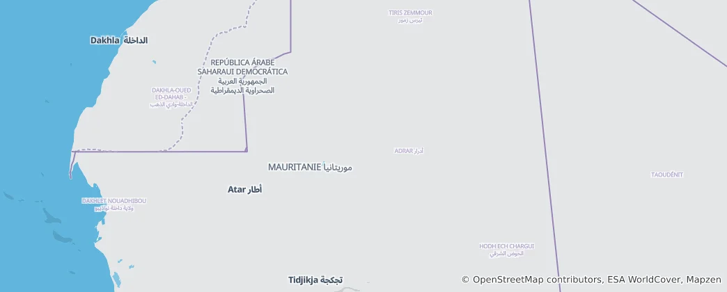 Map of Adrar