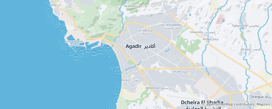 Map of Agadir