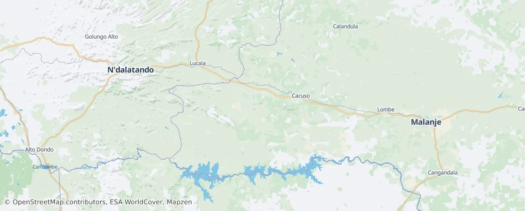 Cacuso — Map