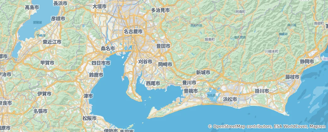 Map of Aichi Prefecture
