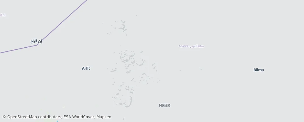 Aïr and Ténéré National Nature Reserve — Map