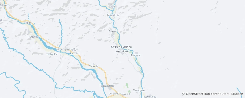 Map of Aït Benhaddou
