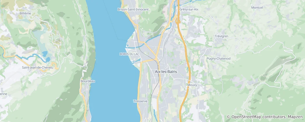Karte von Aix-les-Bains