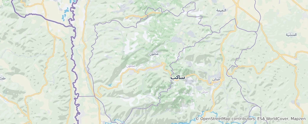 Mapa Guvernorát Adžlun