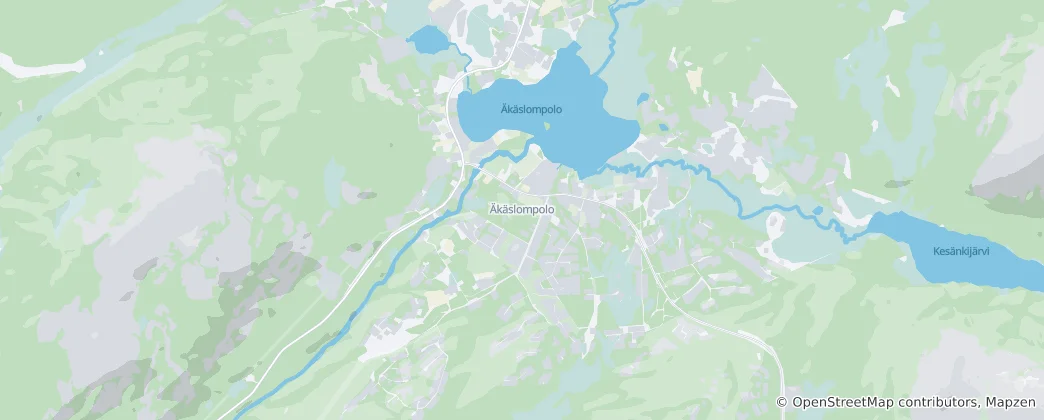 Map of Äkäslompolo