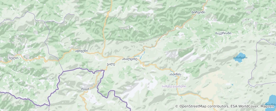 Mapa Akhaltsikhe Municipality