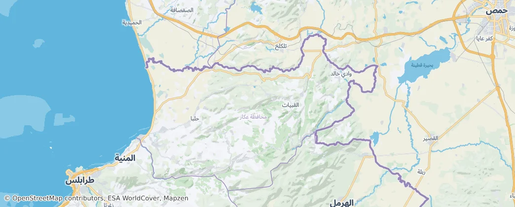 Akkar — Térkép