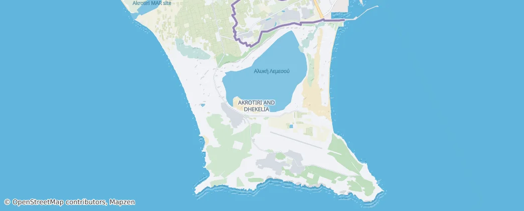 Akrotiri — Mapa