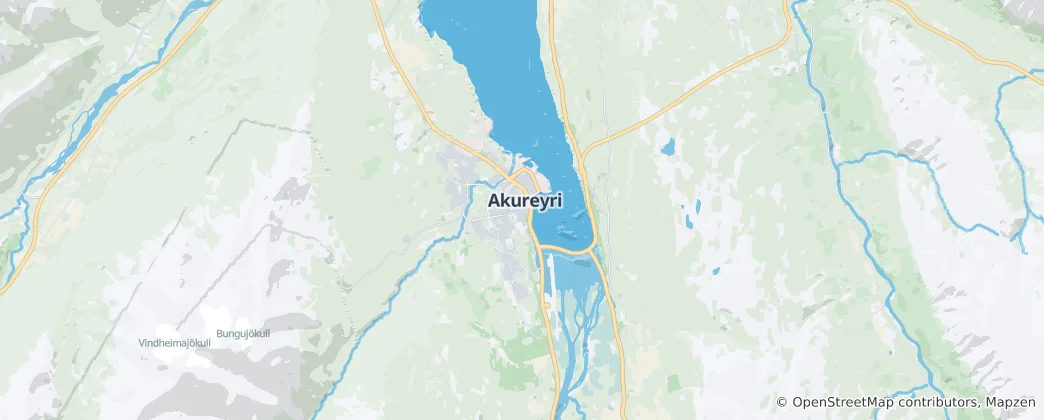 Mappa di Akureyri