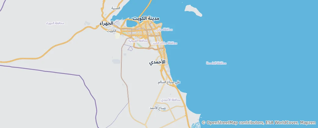 Mapa Al-Ahmadí