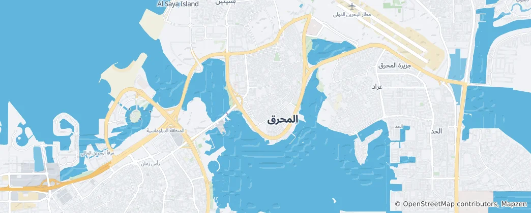 Karte von Al-Muharraq