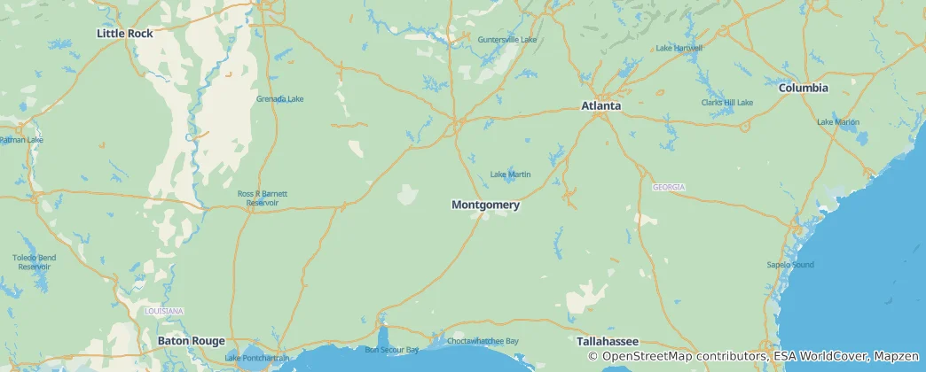 Alabama Haritası