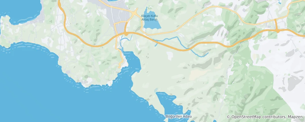 Map of Alaçatı Mahallesi