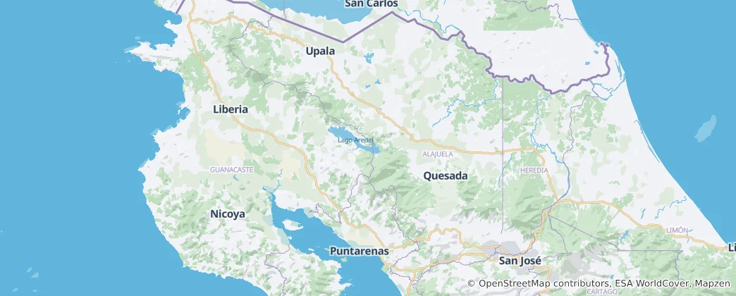 Mappa di Alajuela