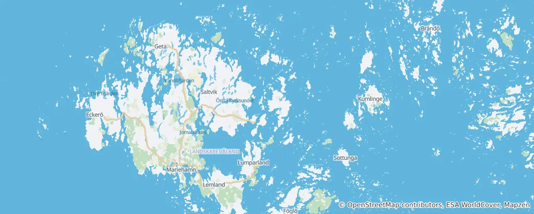 Kaart van Åland