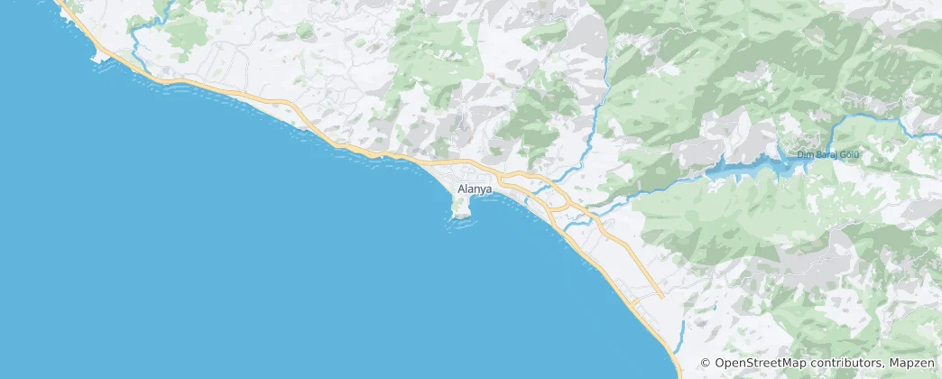 Mapa de Alanya