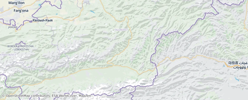 Alajský rajón – Mapa