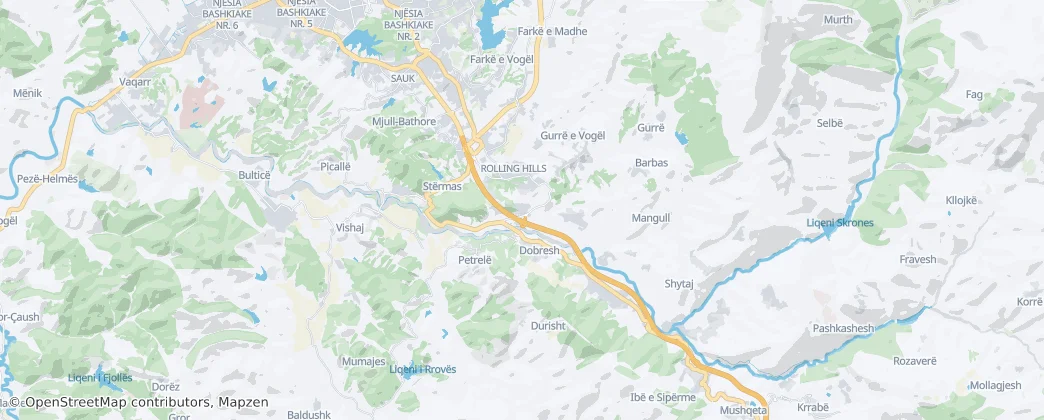Petrelë — Map