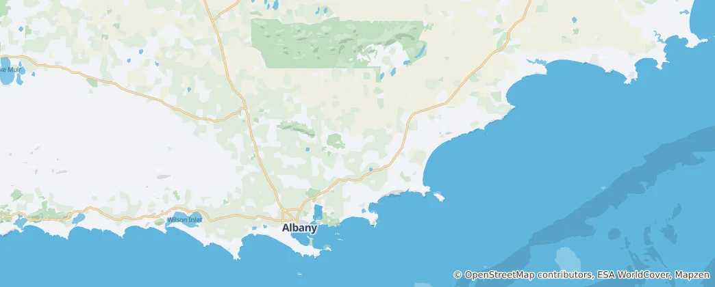 Mappa di Albany