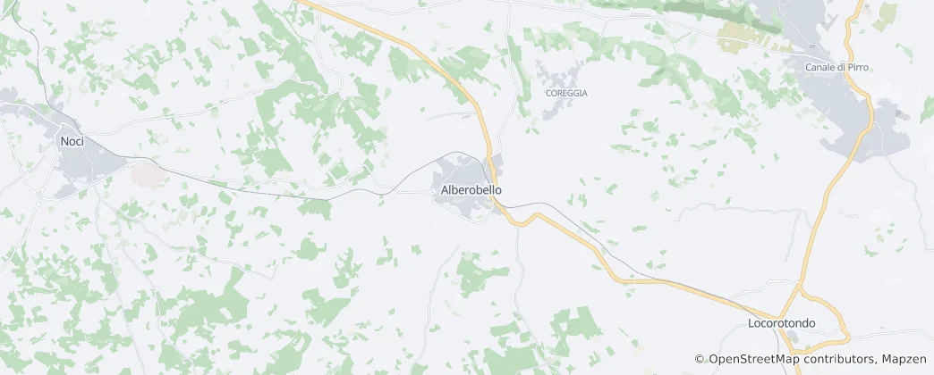 Karte von Alberobello