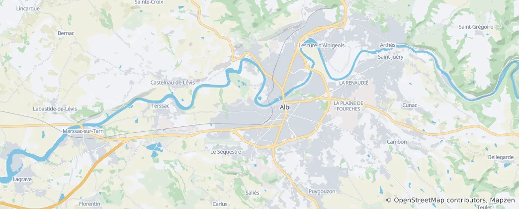 Térkép: Albi