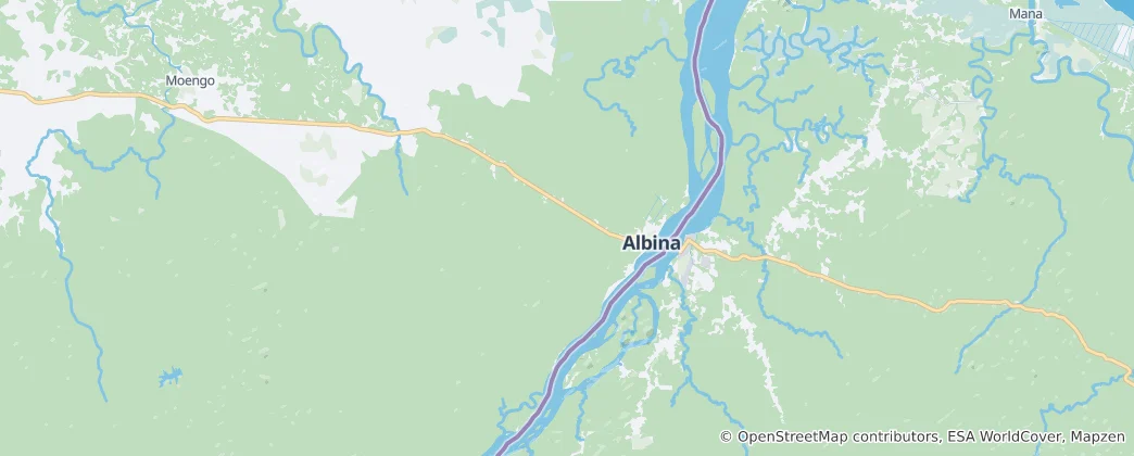 Map of Albina