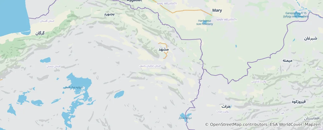 Map of Razavi Khorasan Province