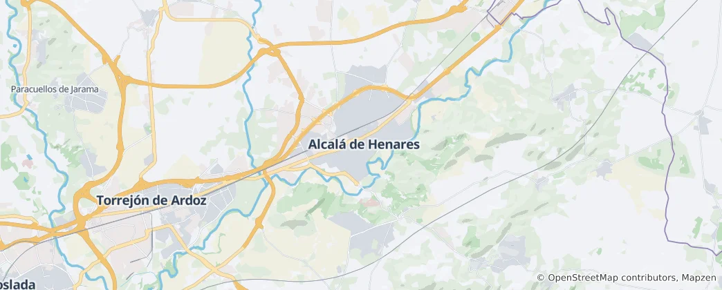 Mapa Alcalá de Henares