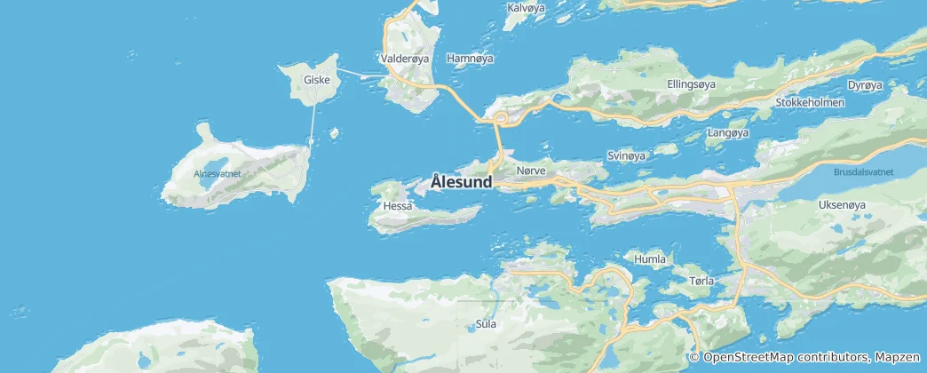 Mapa Ålesund