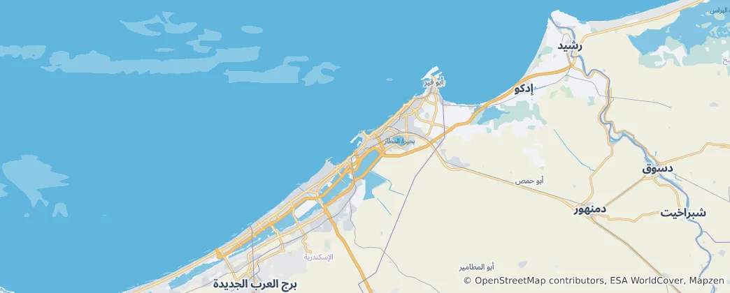 Map of Alexandria Governorate