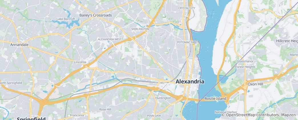 Mapa Alexandria