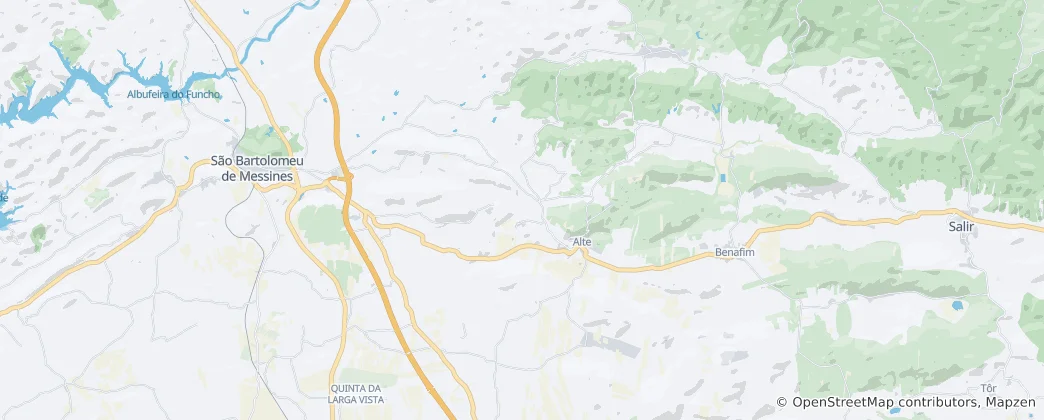 Mapa Algarve