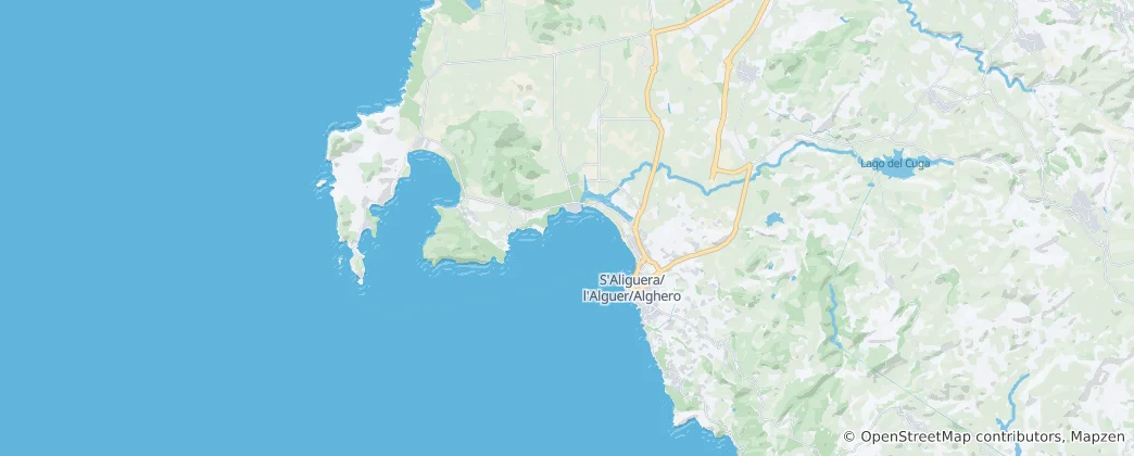 Mapa Alghero